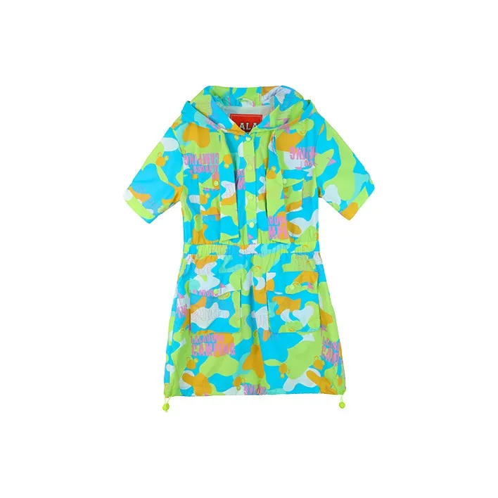 LALABOBO A Line Skirt Dress Blue