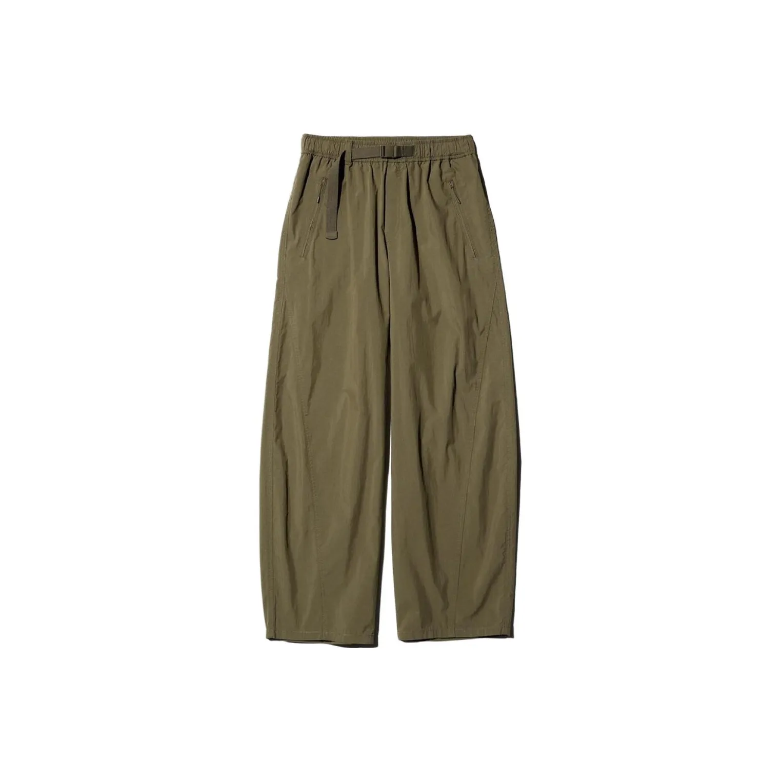 UNIQLO Повседневные брюки Женские Темно-оливковый