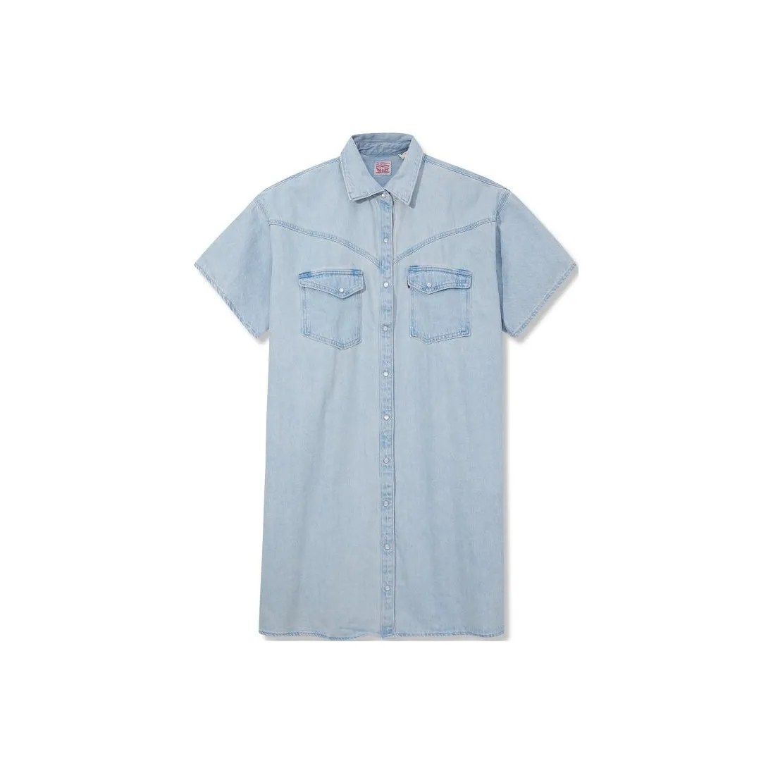 Levis Short Sleeved Dresses Women's Blue