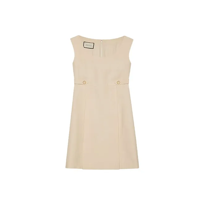 GUCCI Sleeveless Dresses Women's White