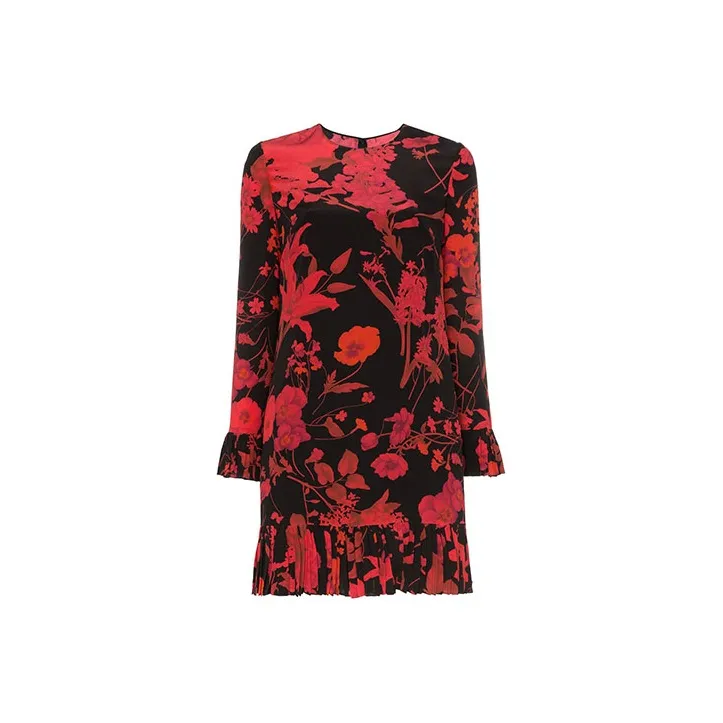 Valentino Long Sleeved Dresses Women's Red