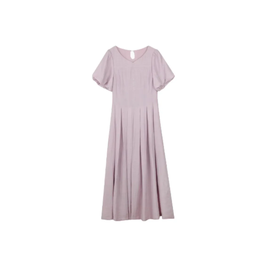 SOLIGHTER Short Sleeved Dress Women's Elegant Purple