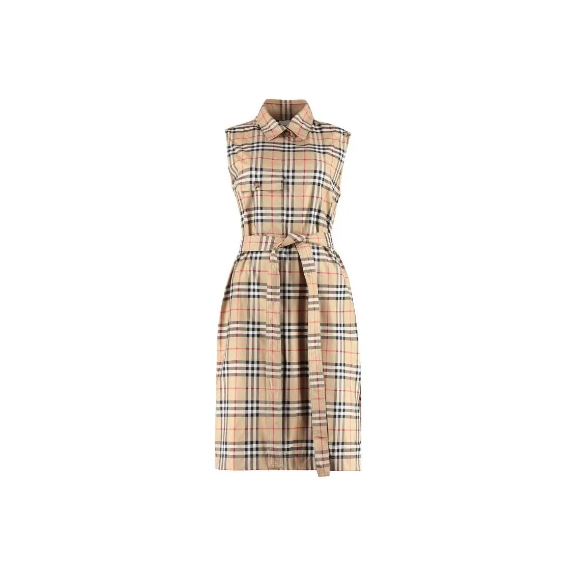 Burberry FW22 Sleeveless Dress Women's Yellow