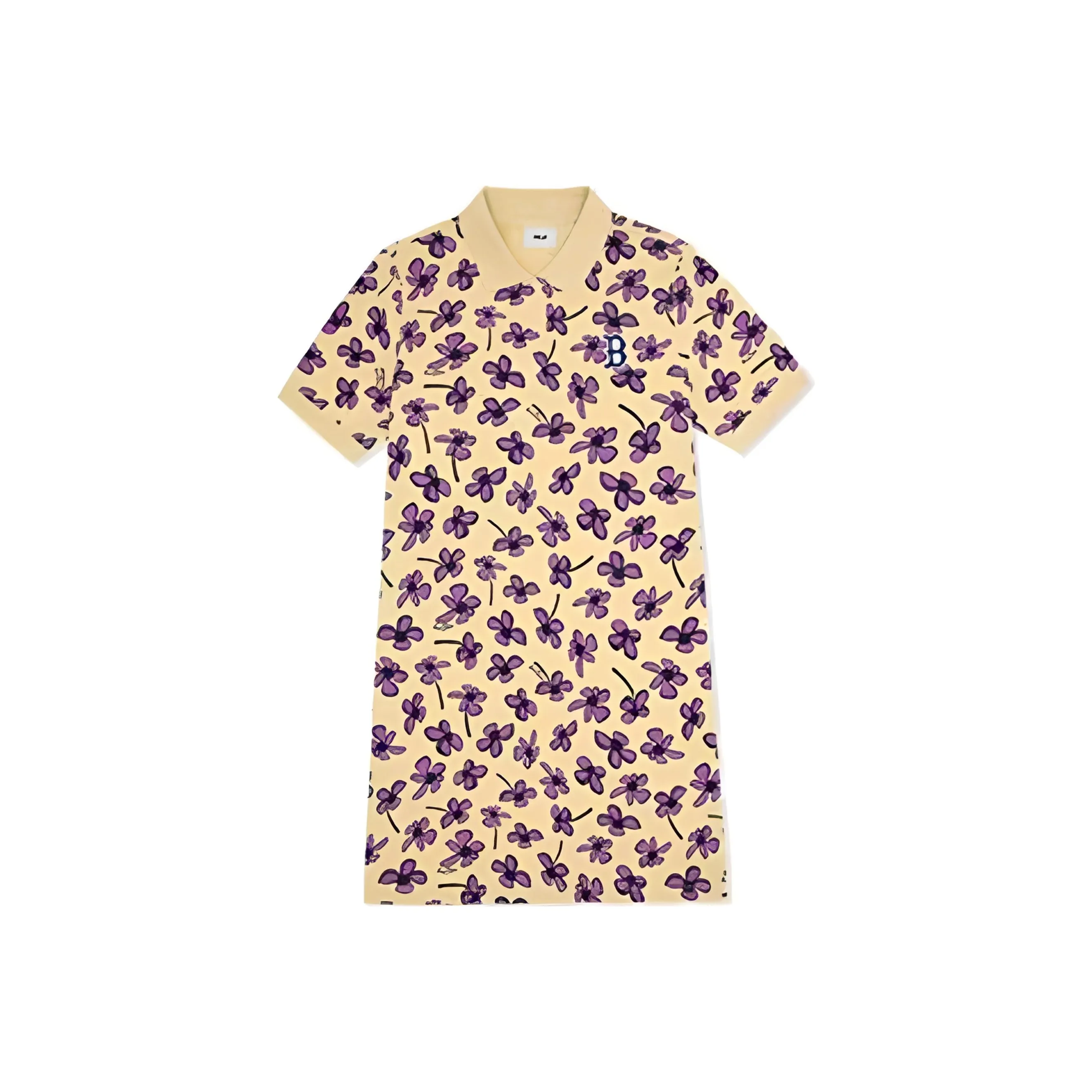MLB Short Sleeved Dress Women's Dark Beige Skin