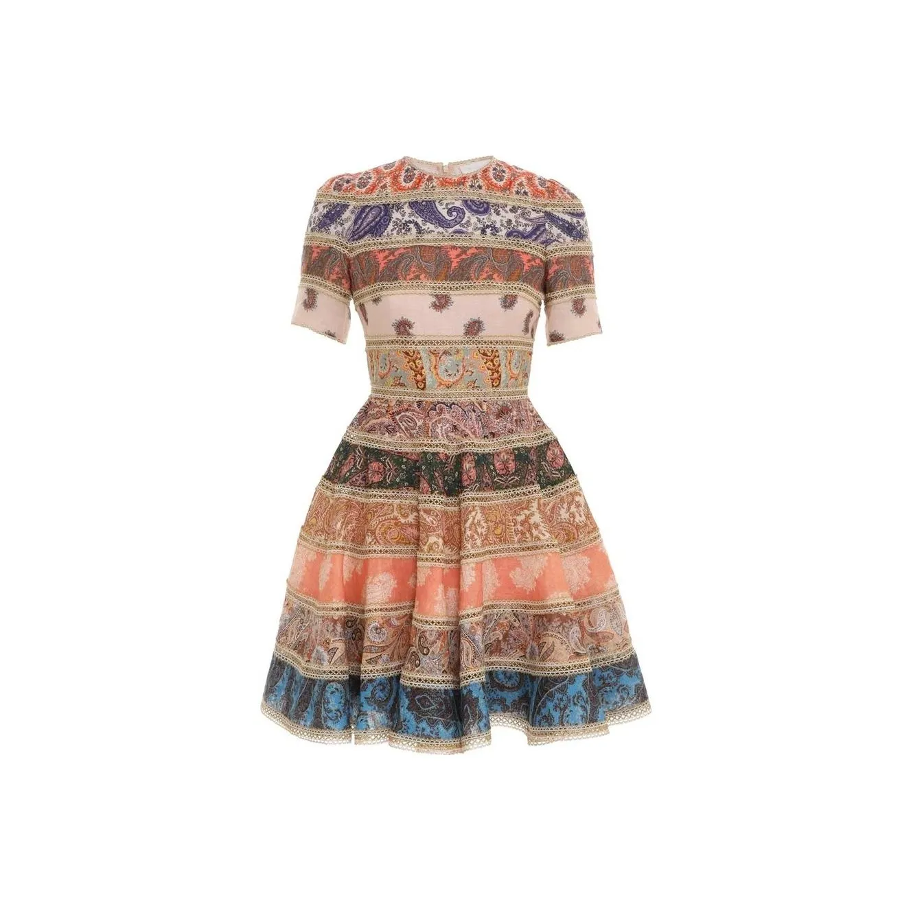 Zimmermann Devi Graphic Printed Mini Dress