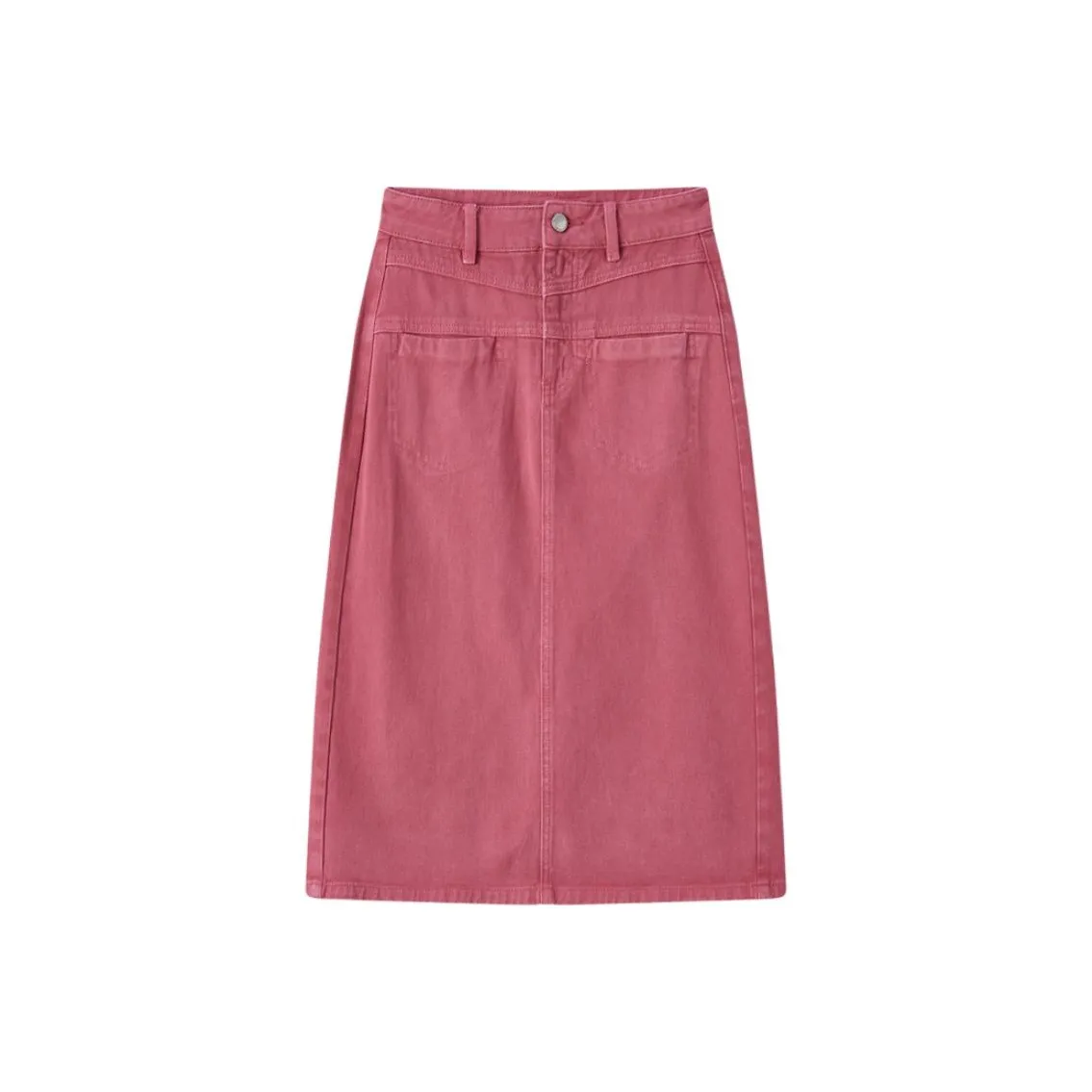 EICHITOO Denim Long Skirts Women's Rose Red
