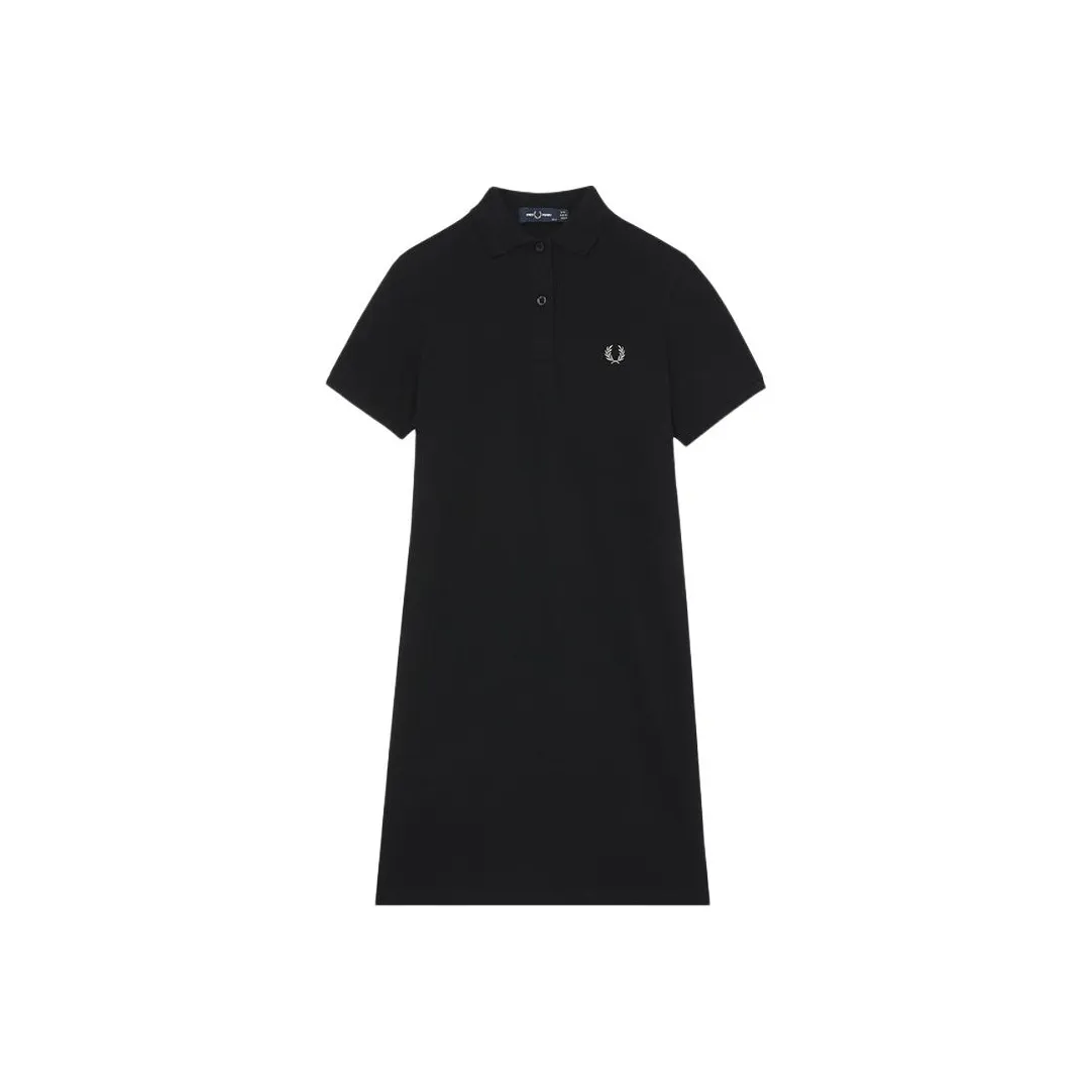 FRED PERRY SS24 Короткое платье с короткими рукавами женское