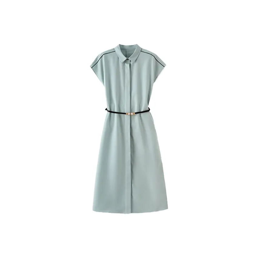 Mapping Short Sleeved Dress Women's Sage Green