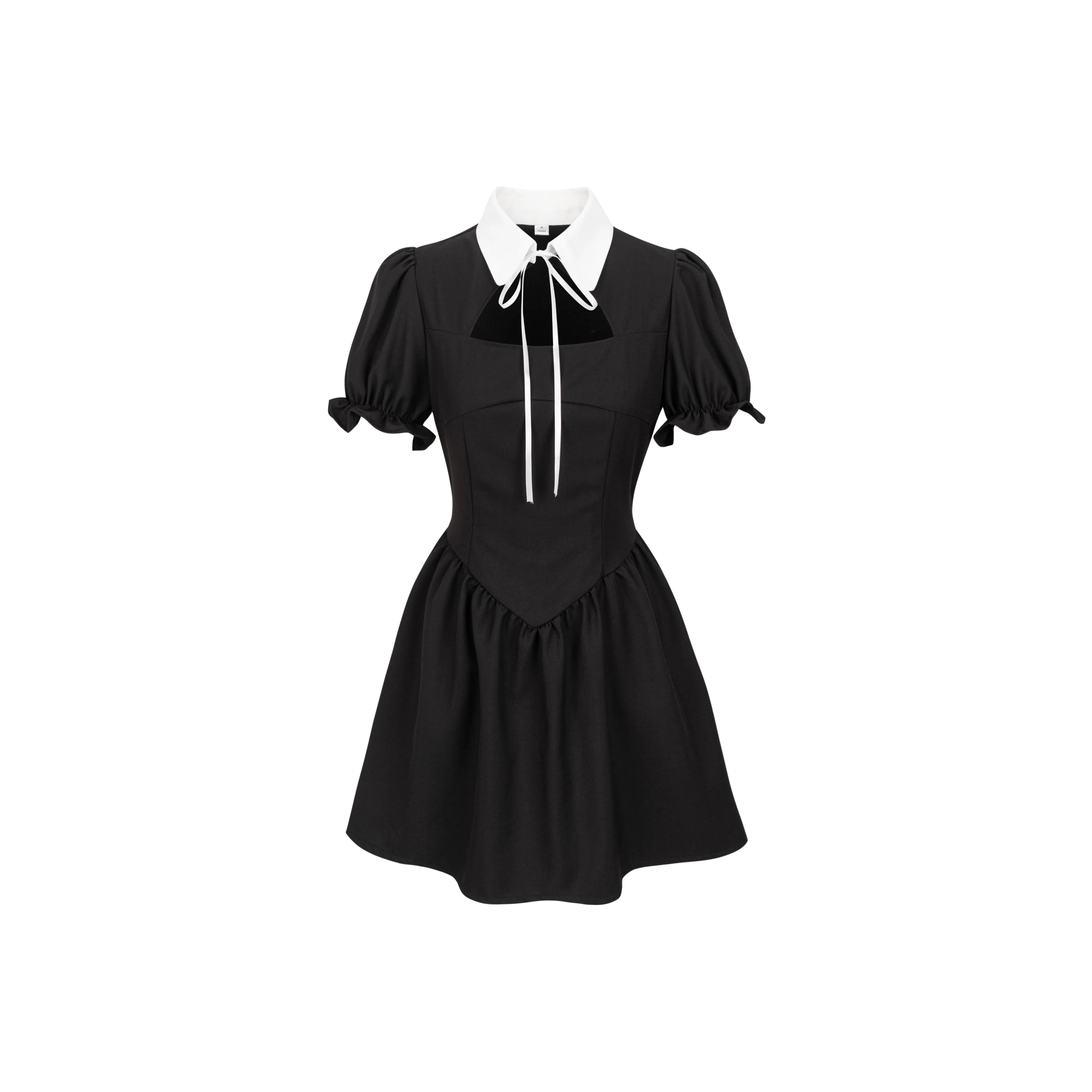 Черные женские платья с коротким рукавом