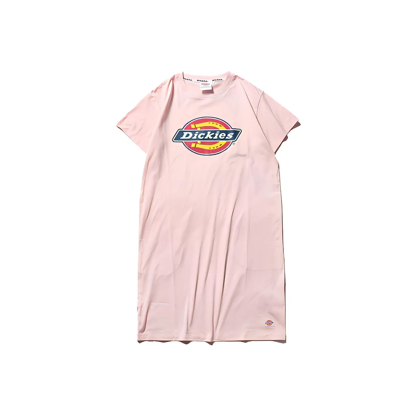 Dickies Short Sleeved Dress Women's Cream Pink