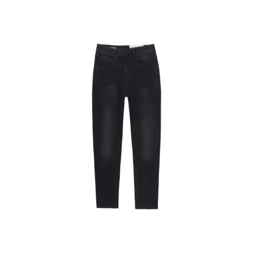 ABLE JEANS Женские джинсы угольно-черного цвета