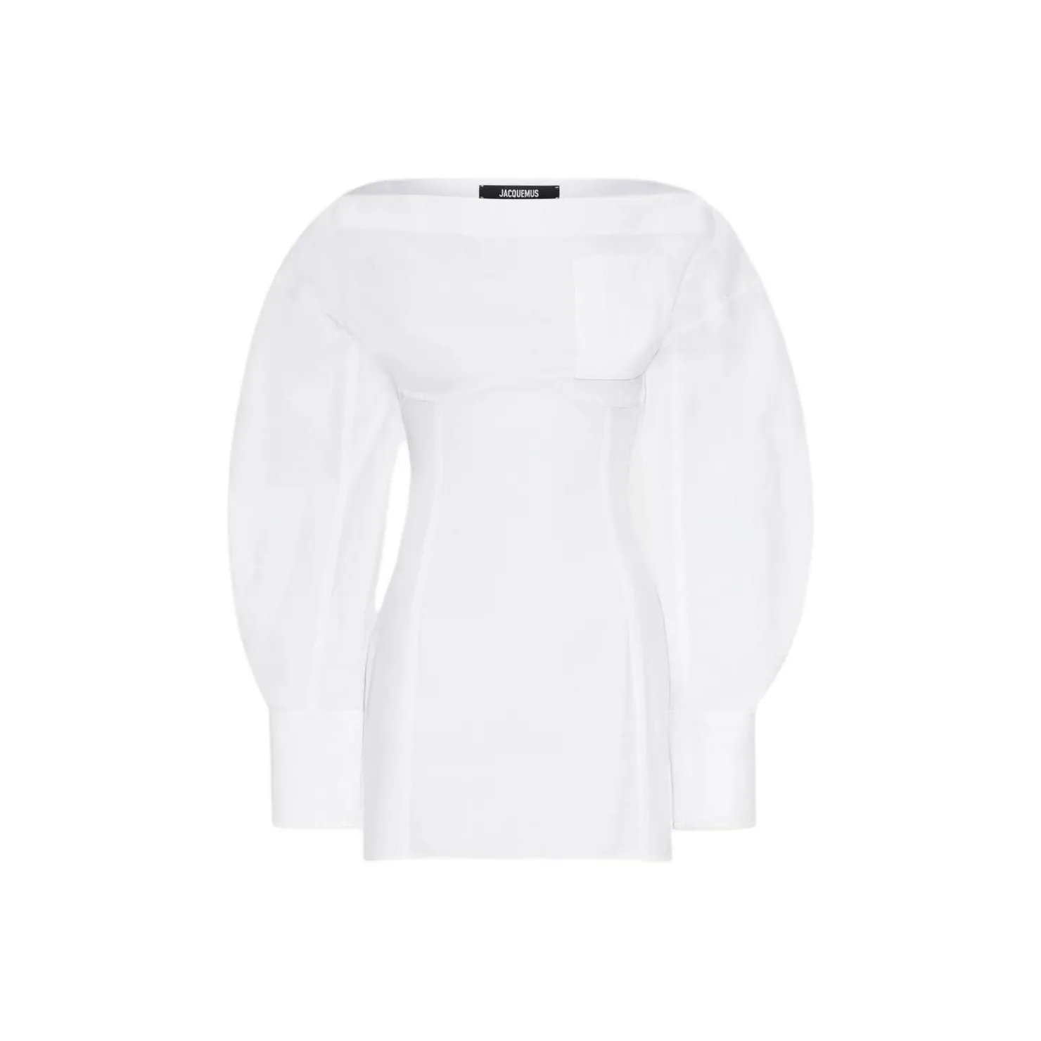 Jacquemus Chemise Off Shoulder Mini Dress
