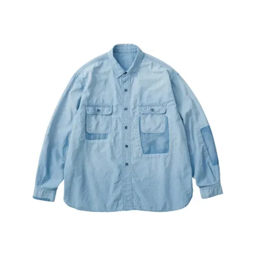 PORTER CLASSIC Blue Мужские Рубашки