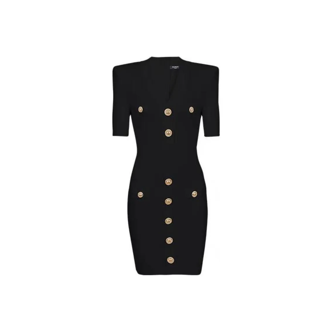BALMAIN Button Embellished Knitted Dress