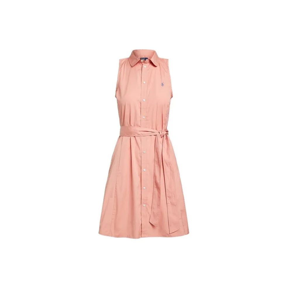 Polo Ralph Lauren SS23 Sleeveless Dress Women's Pink