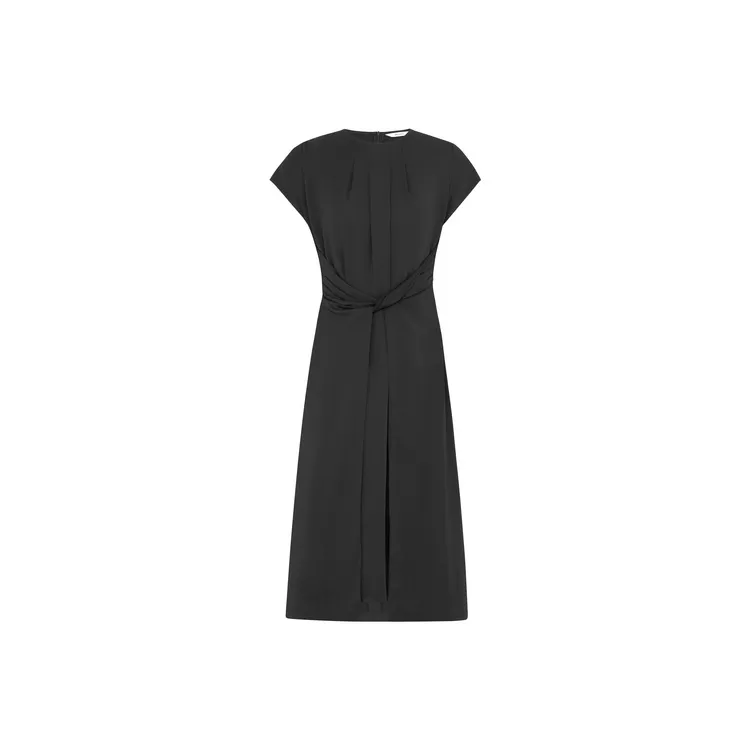 MEIYANG Короткий рукав Платье Женское Черное