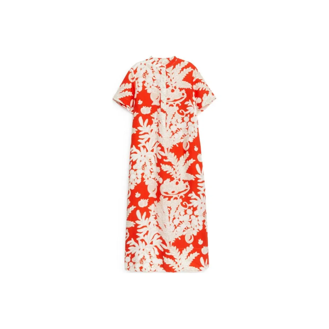 ARKET Short Sleeved Dresses Women's Red/White