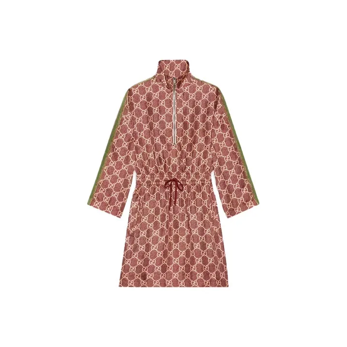 GUCCI FW21 Long Sleeved Dress Women's Pink