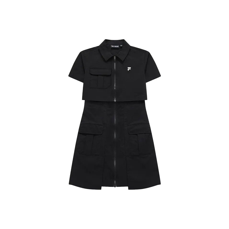 FILA FUSION URBAN TECH Short Sleeved Dress Women's Two Piece Set