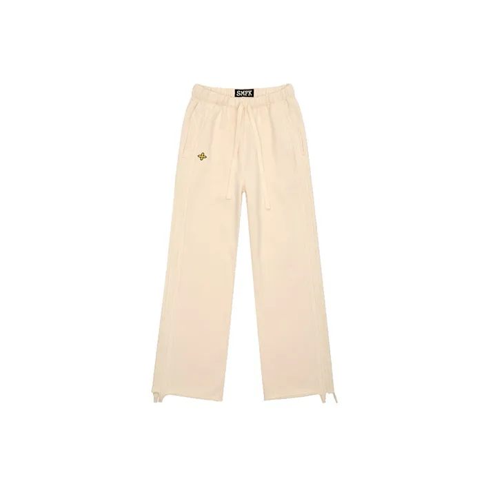 SMFK Wild World Wild World Series Knitted Sweatpants Women's Cream