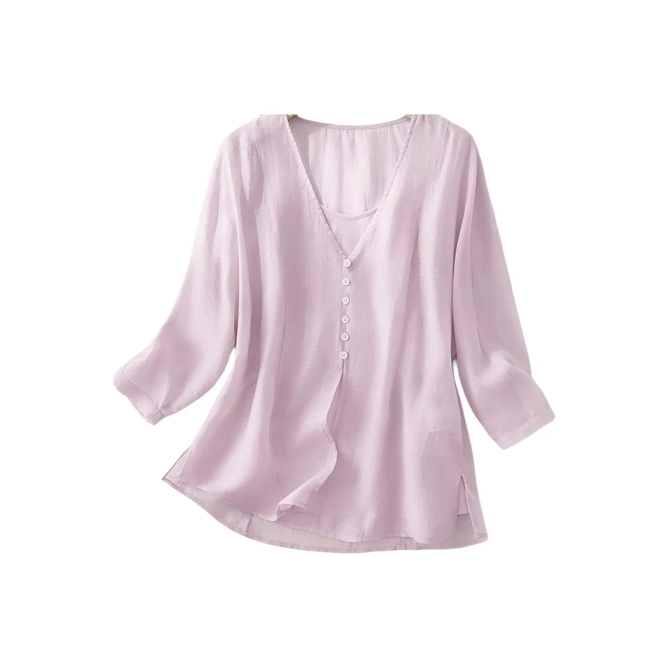 IHIMI Комплект Рубашка Matching Женская Вишневый Цветок Розовый