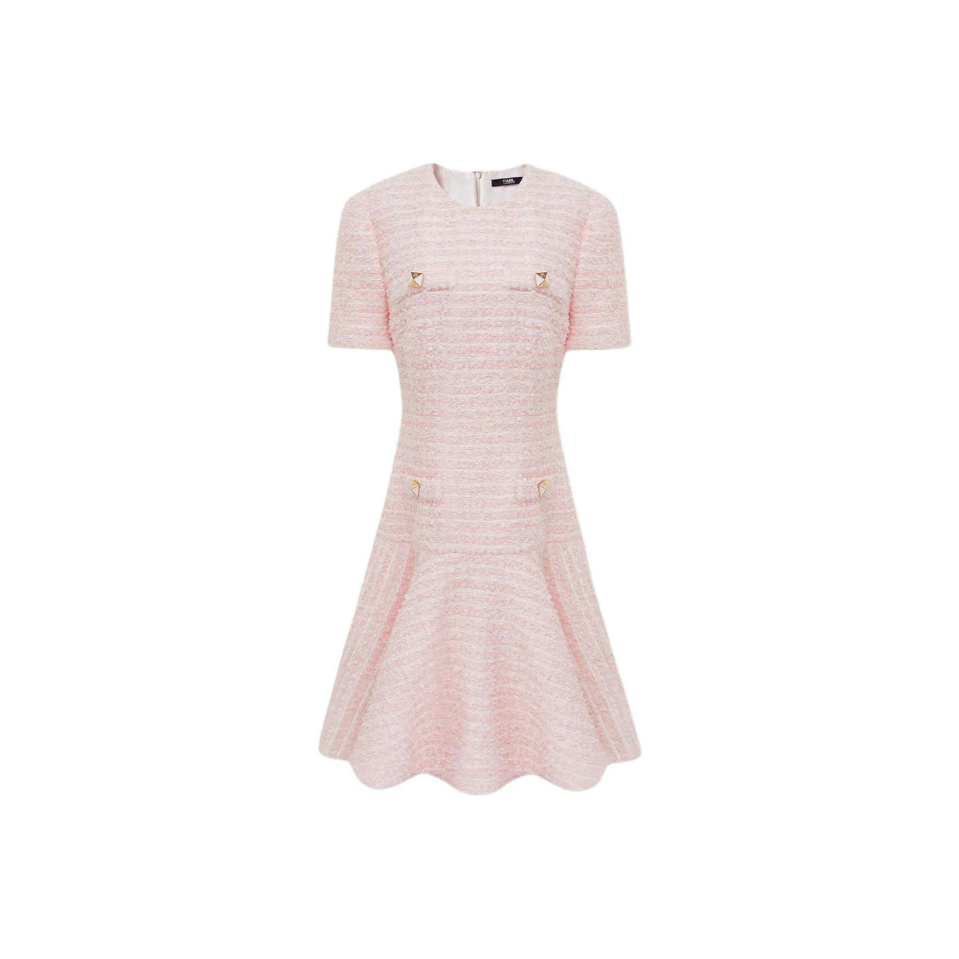 KARL LAGERFELD Короткий рукав Платье Женское Розовое