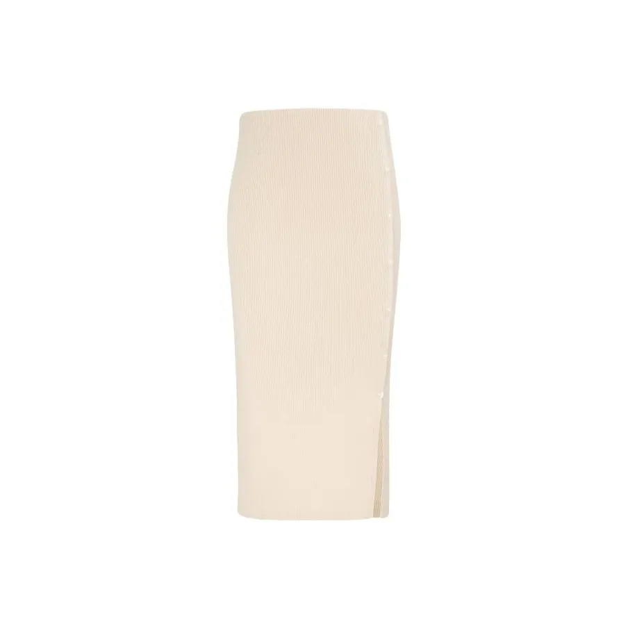 CK Calvin Klein KNIT Длинная Юбка Женская Бежевая