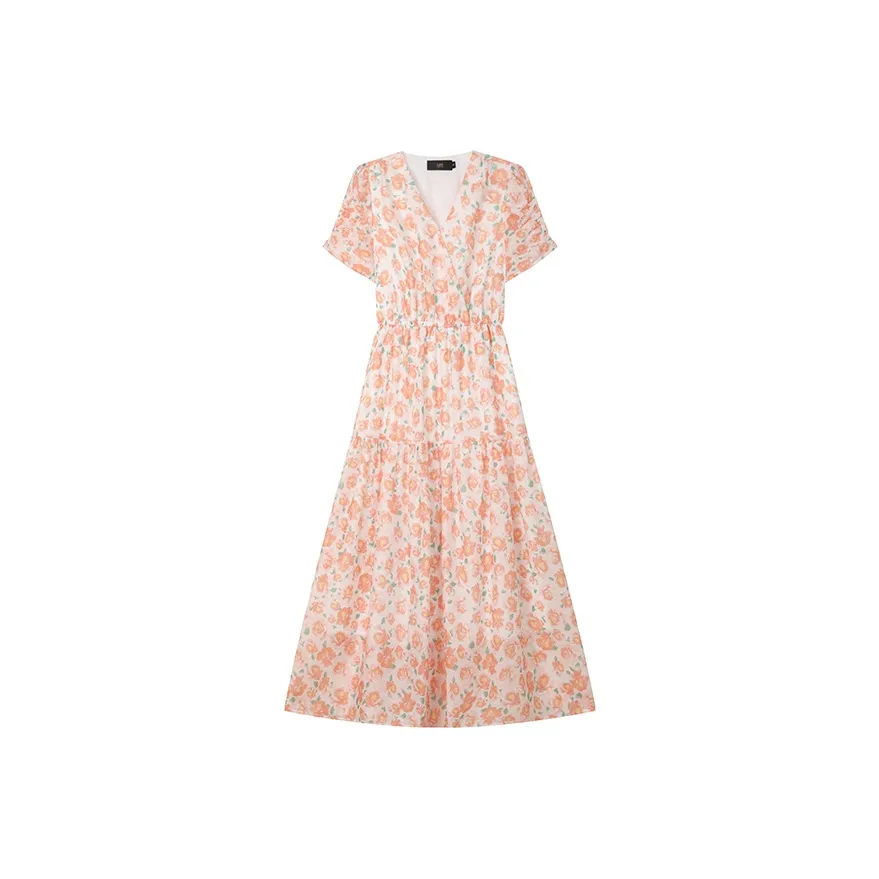 LOUISY AO Short Sleeved Dresses Women's Orange Blossom