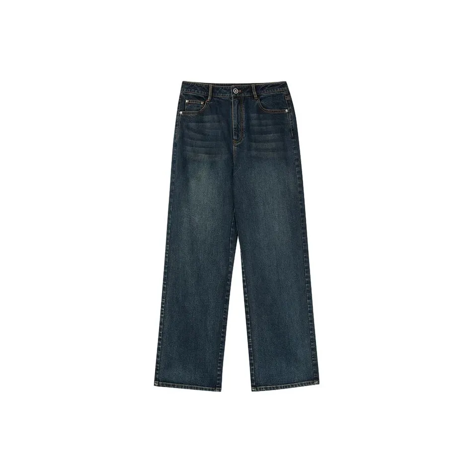 Yiner Джинсы Женские Глубокое море Синий