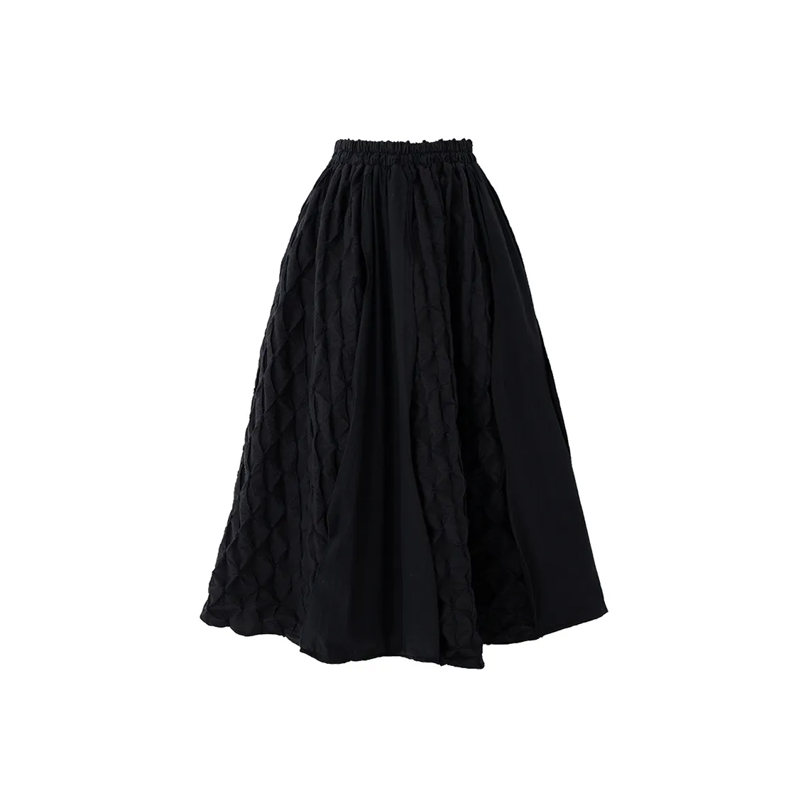 SOON FLOWER KNIT Длинная Юбка Женская Черная