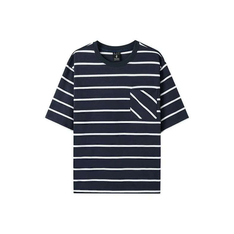 Skechers T-Shirt Мужская Синие Полосы