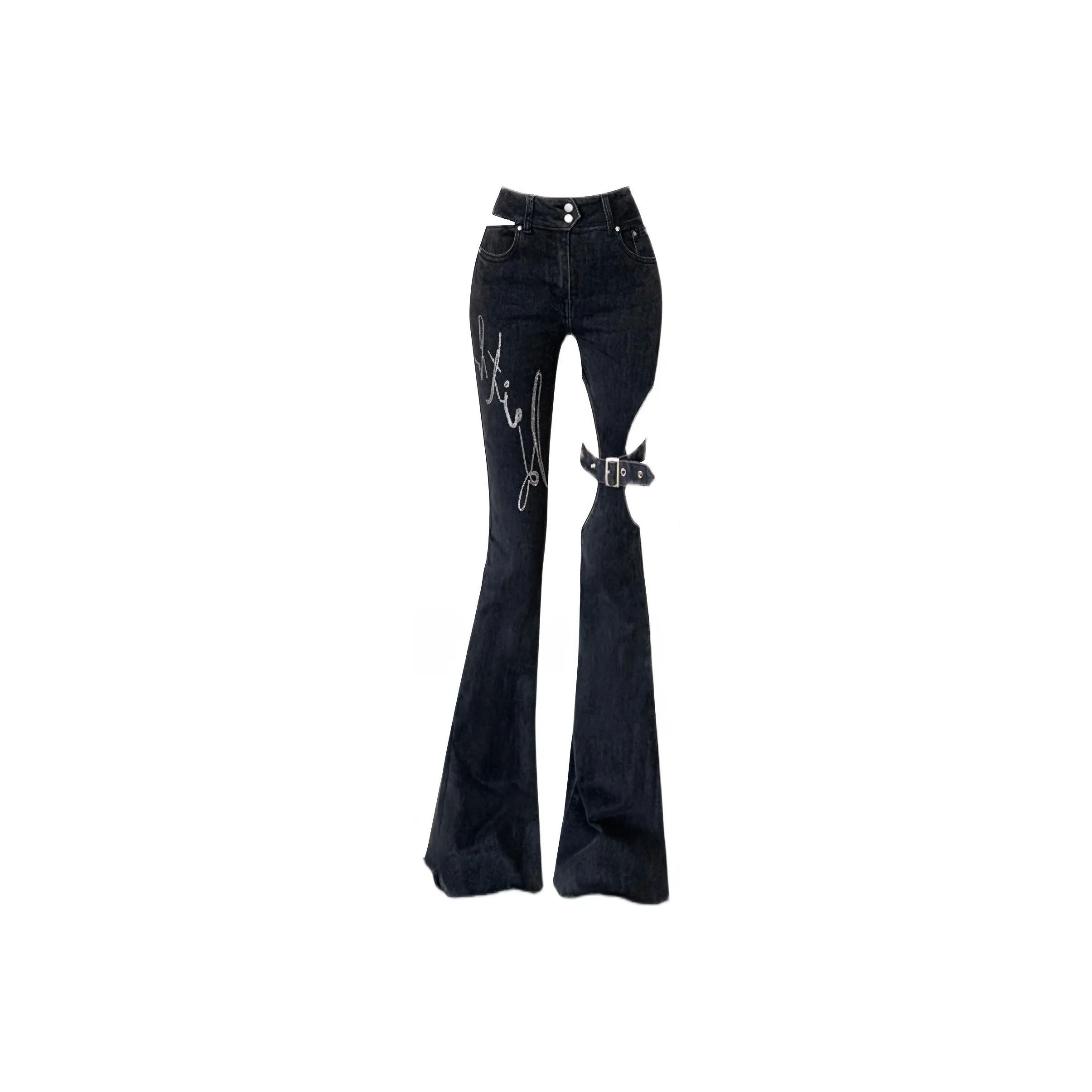 JUFU Черные Женские Джинсы