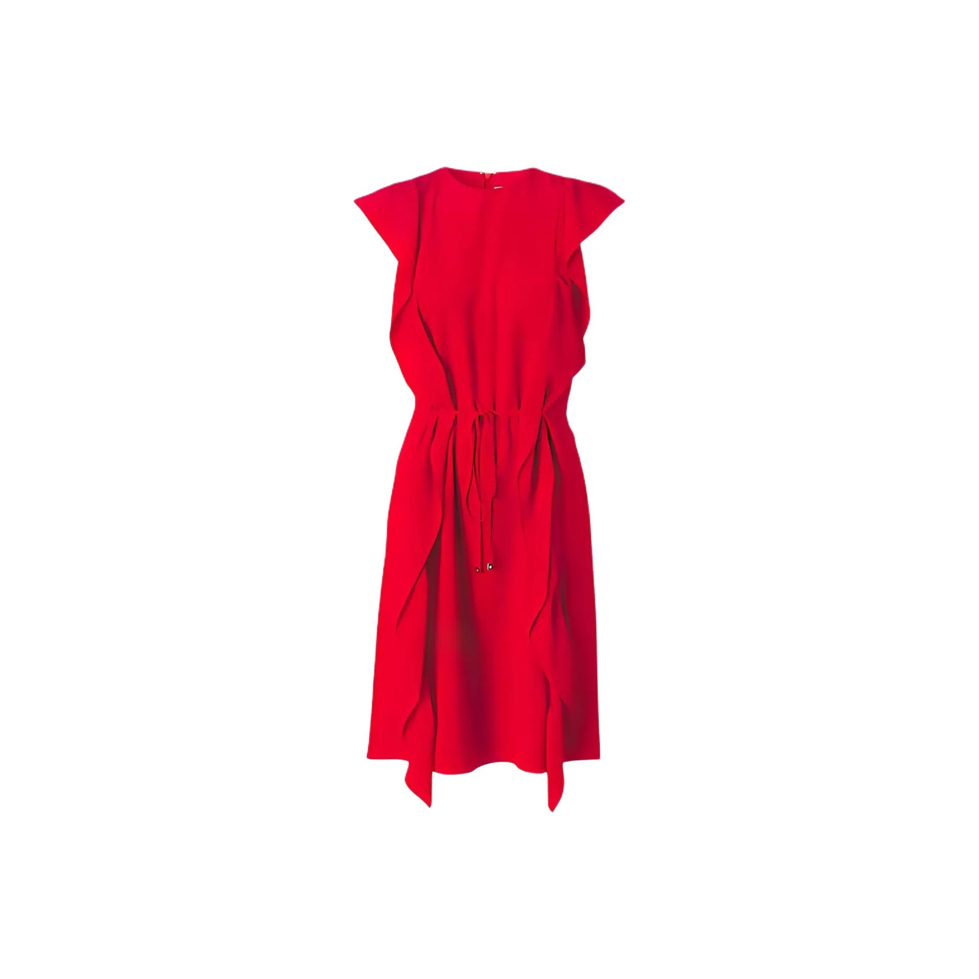 Burberry SS22 Sleeveless Dress Women's Bright Red