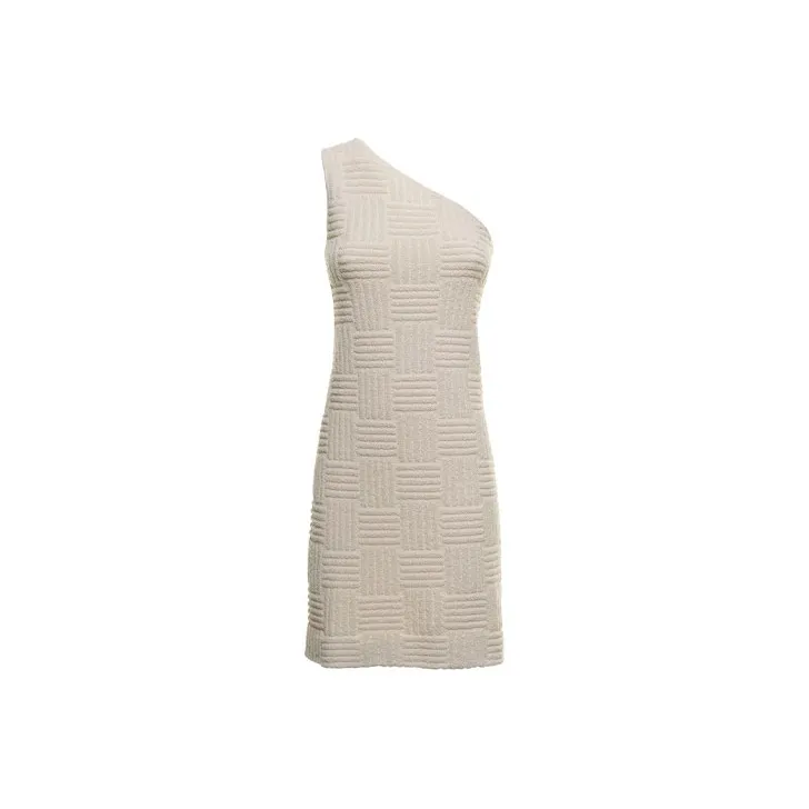 Bottega Veneta Jacquard One Shoulder Mini Dress