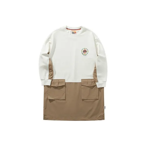 Penfield Экрю Женские Длинные Платья с Рукавами
