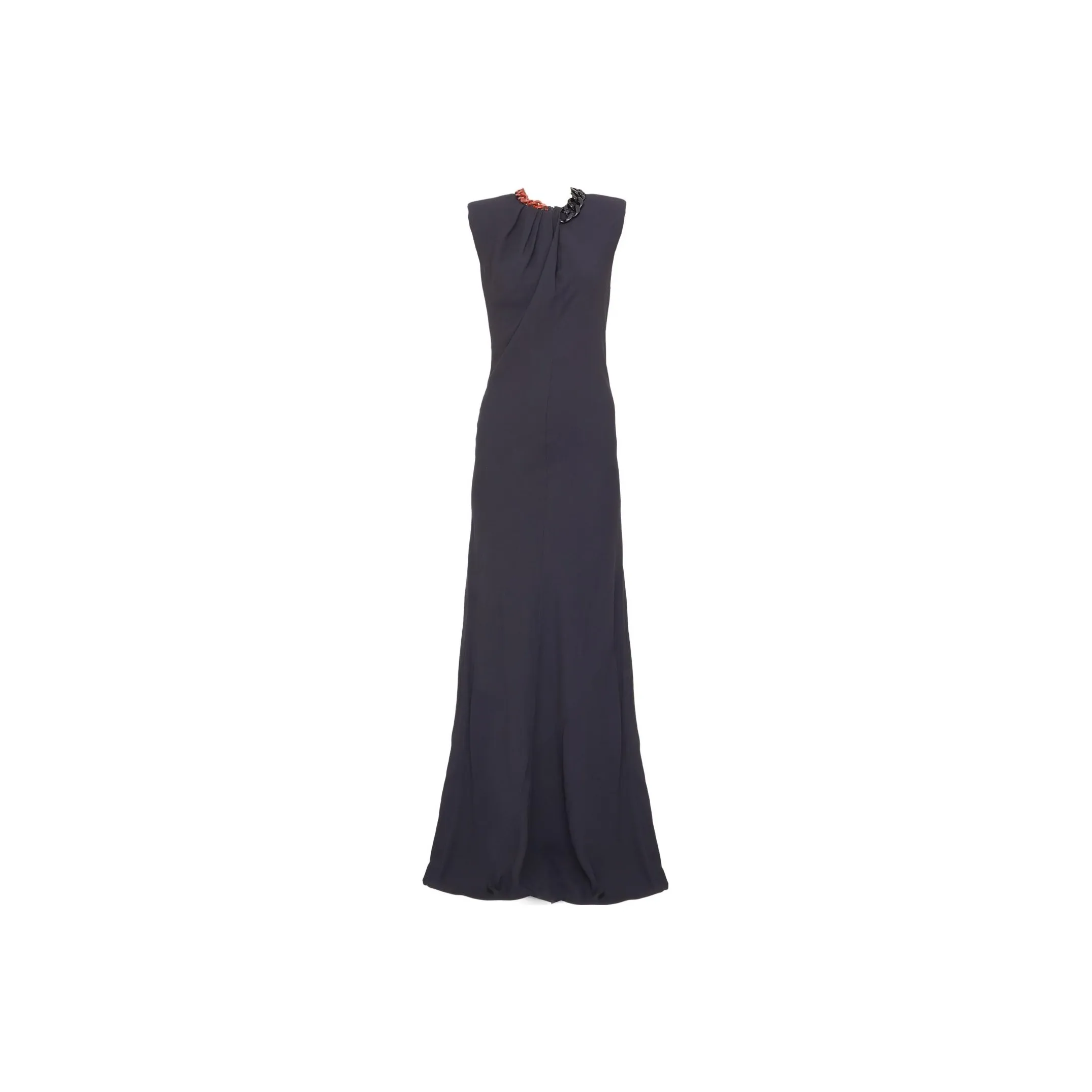 Stella McCartney Falabella Chain Embellished Sleeveless Gown