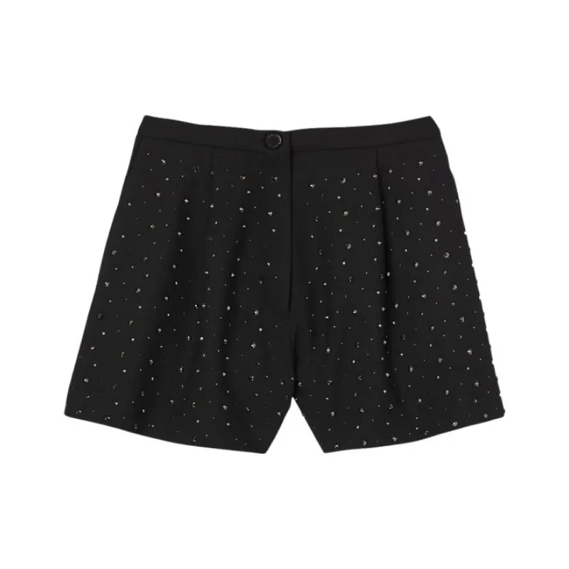 Sandro Rhinestone-embellished High-waisted Shorts
