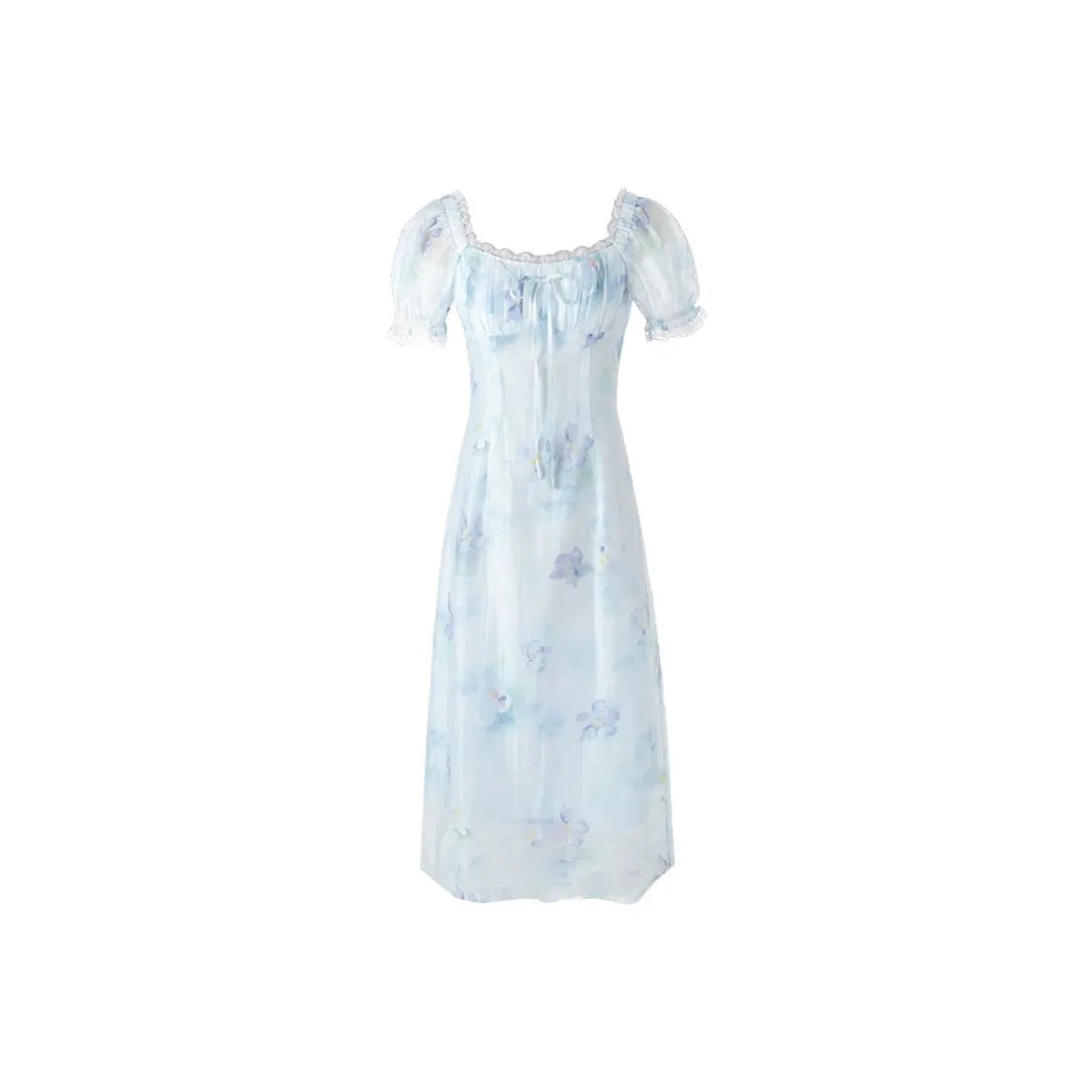 ACAINES Short Sleeved Dresses Women's Twilight Mountain Purple