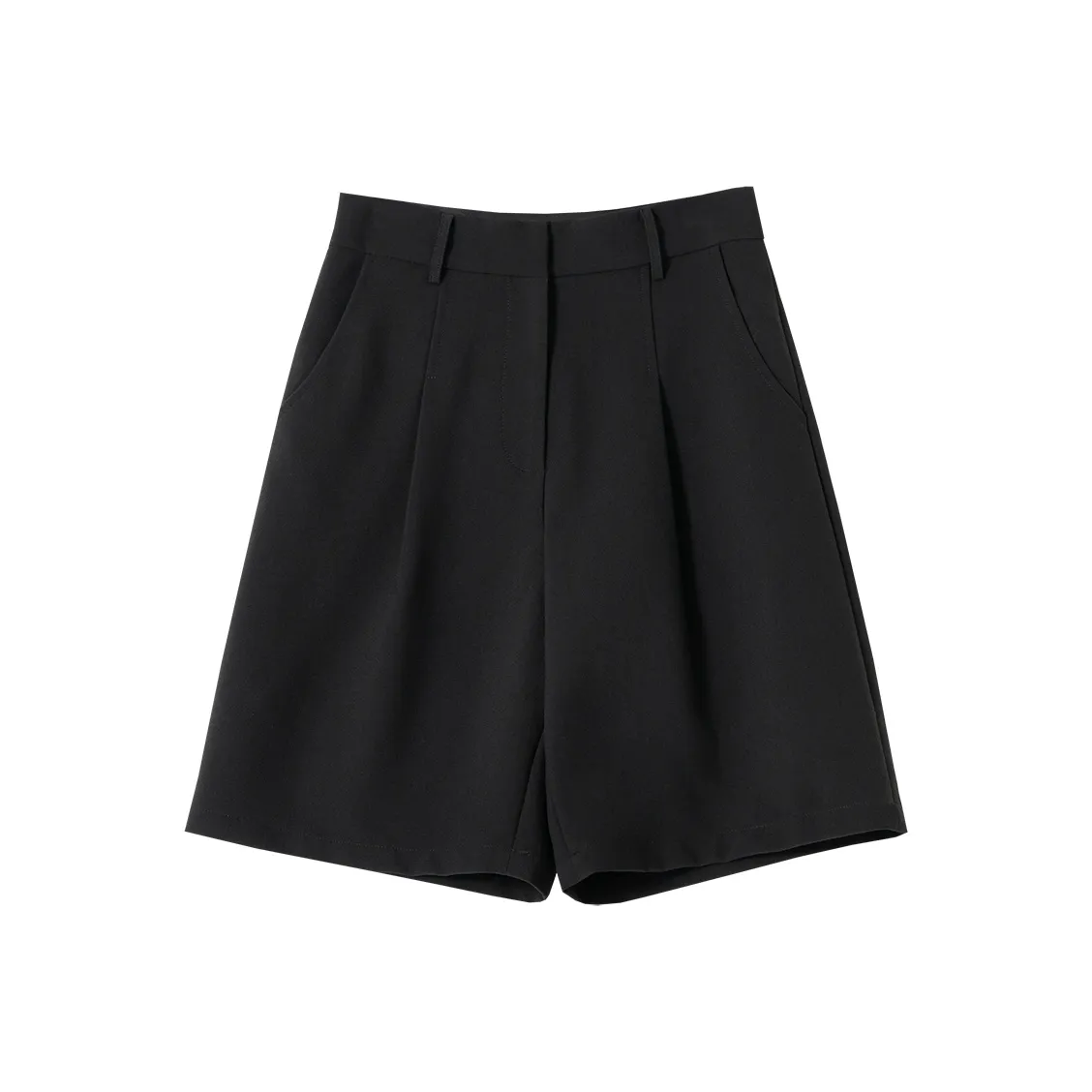 SOON FLOWER Fall Casual Shorts Women's Black
