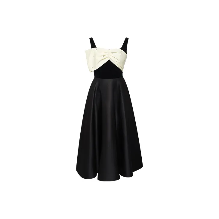 TAMMY TANGS Платье с квадратным вырезом облегающее женское черное