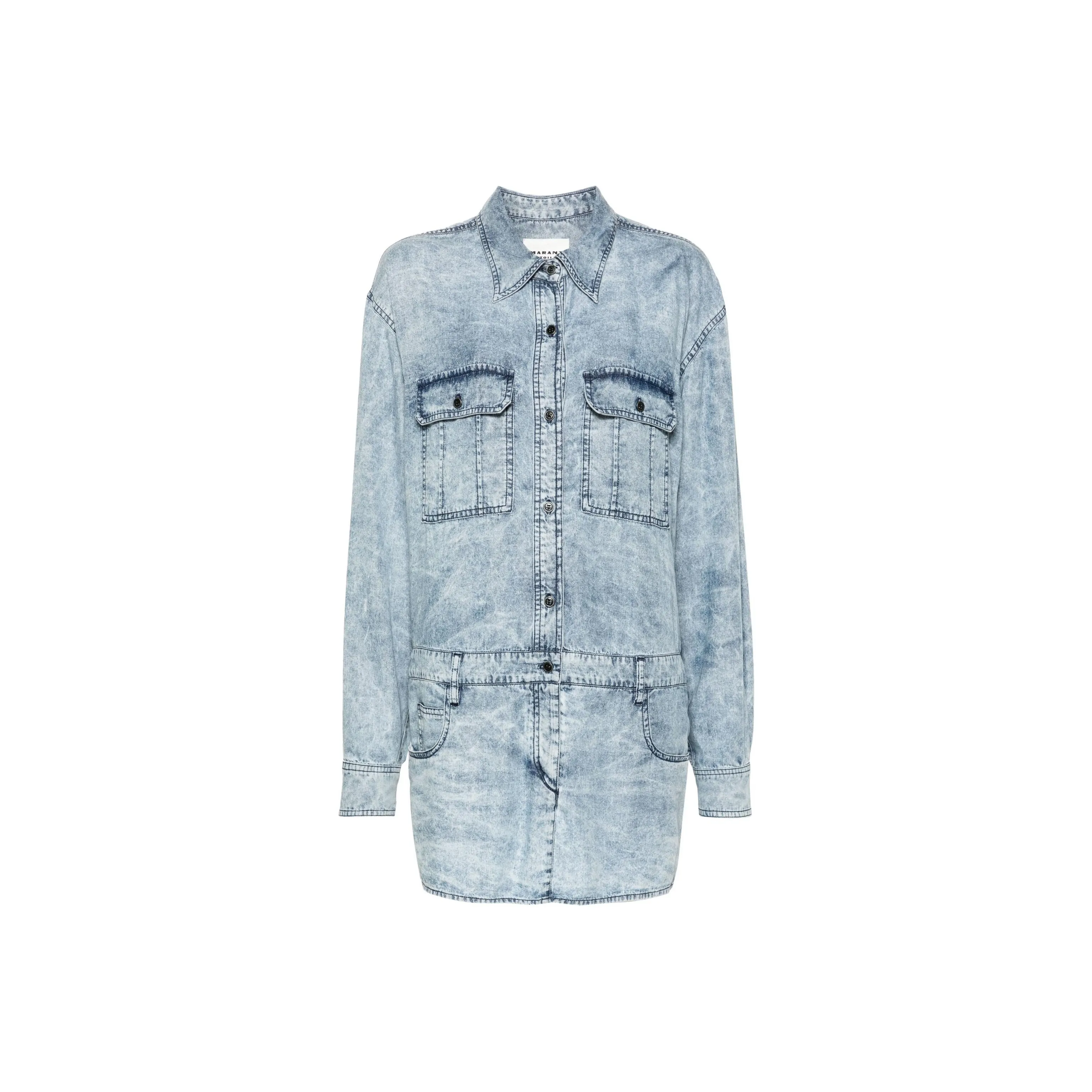 Isabel Marant Étoile Palvina Drop Shoulder Shirt Dress