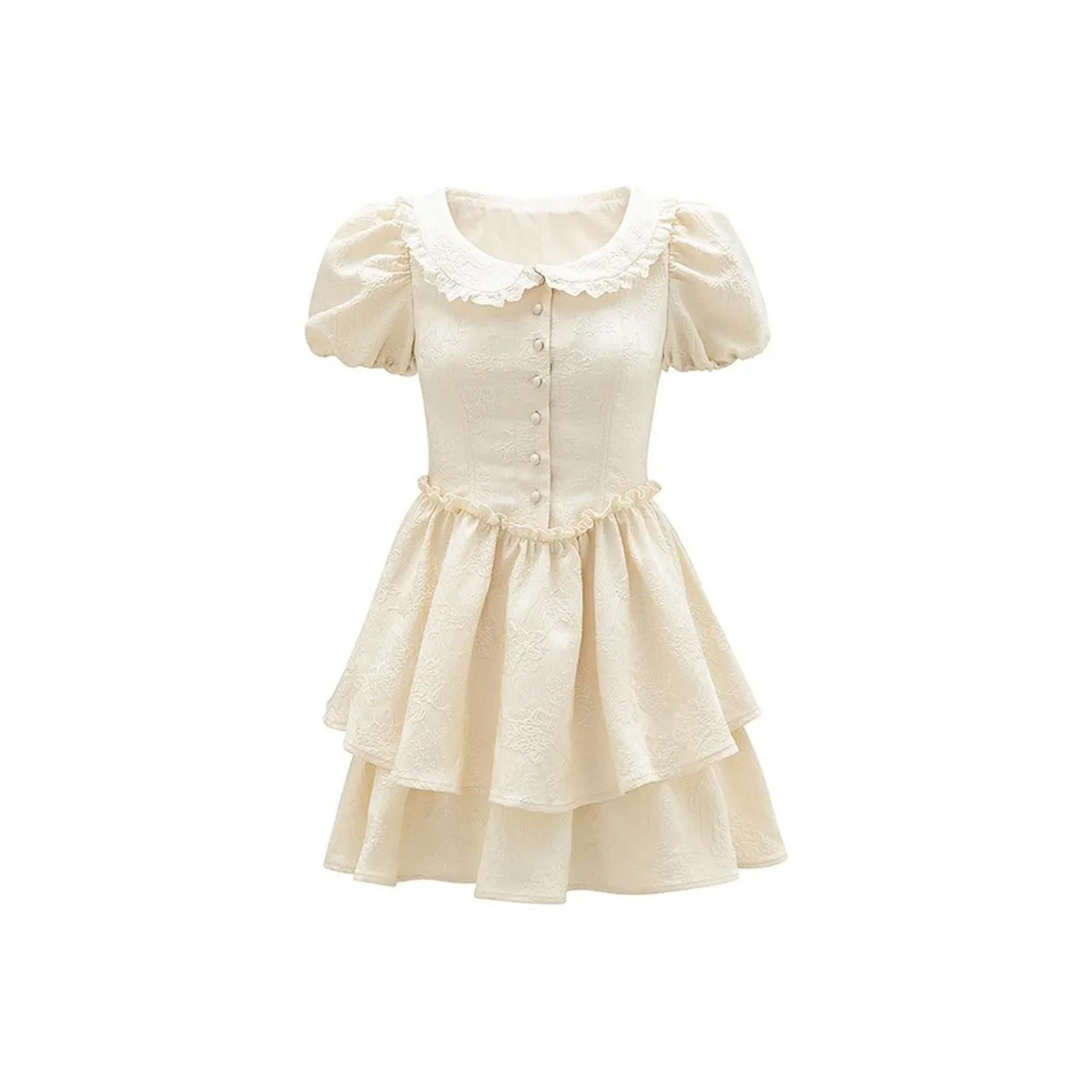 TASTILY Короткое платье с короткими рукавами женское желтое