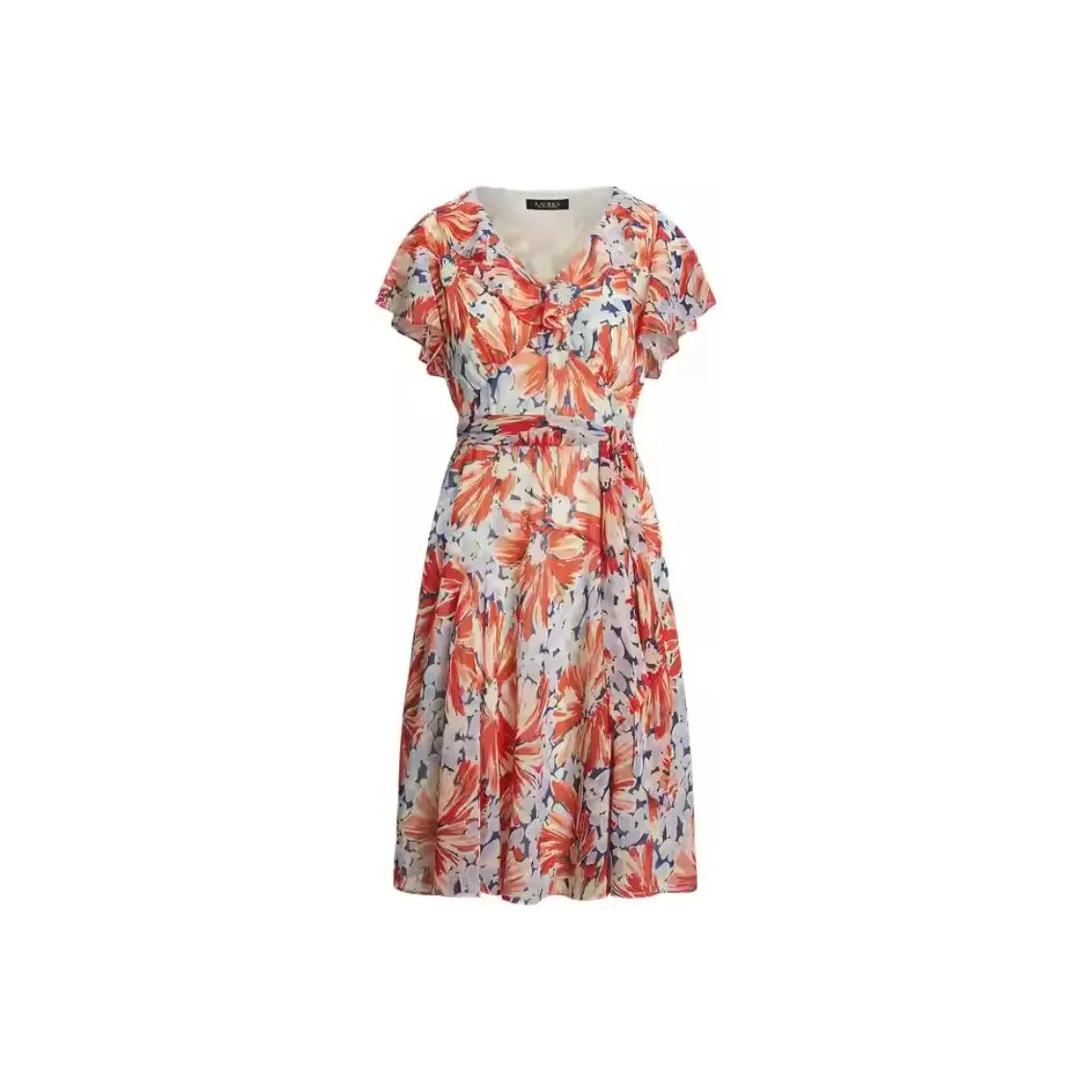 LAUREN RALPH LAUREN SS25 Short Sleeved Dress Women's Multicolor