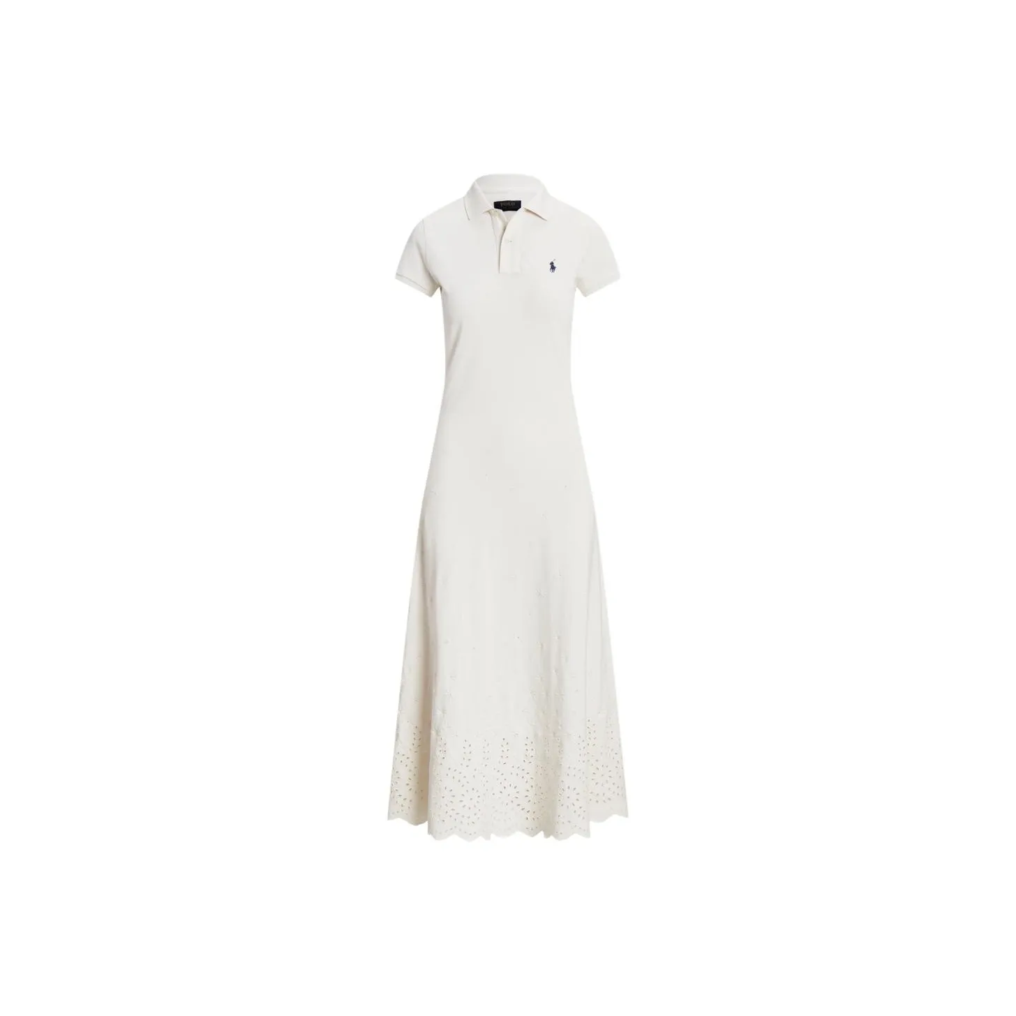Polo Ralph Lauren SS23 Short Sleeved Dress Women's White