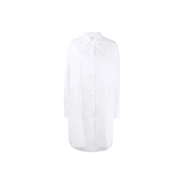 MM6 Maison Margiela Long Sleeved Dresses Women's White