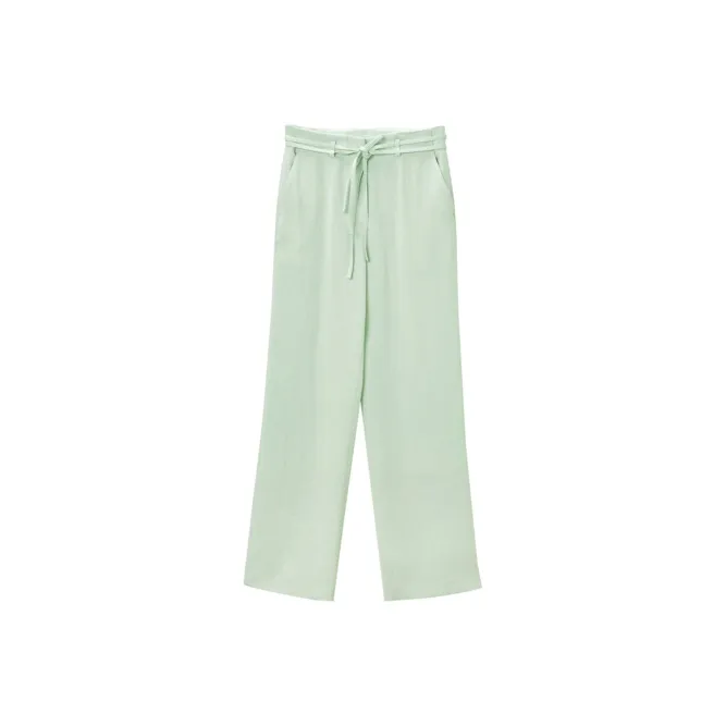 OVV Мятно-зеленый Однотонный 11 Женские Костюмные Брюки