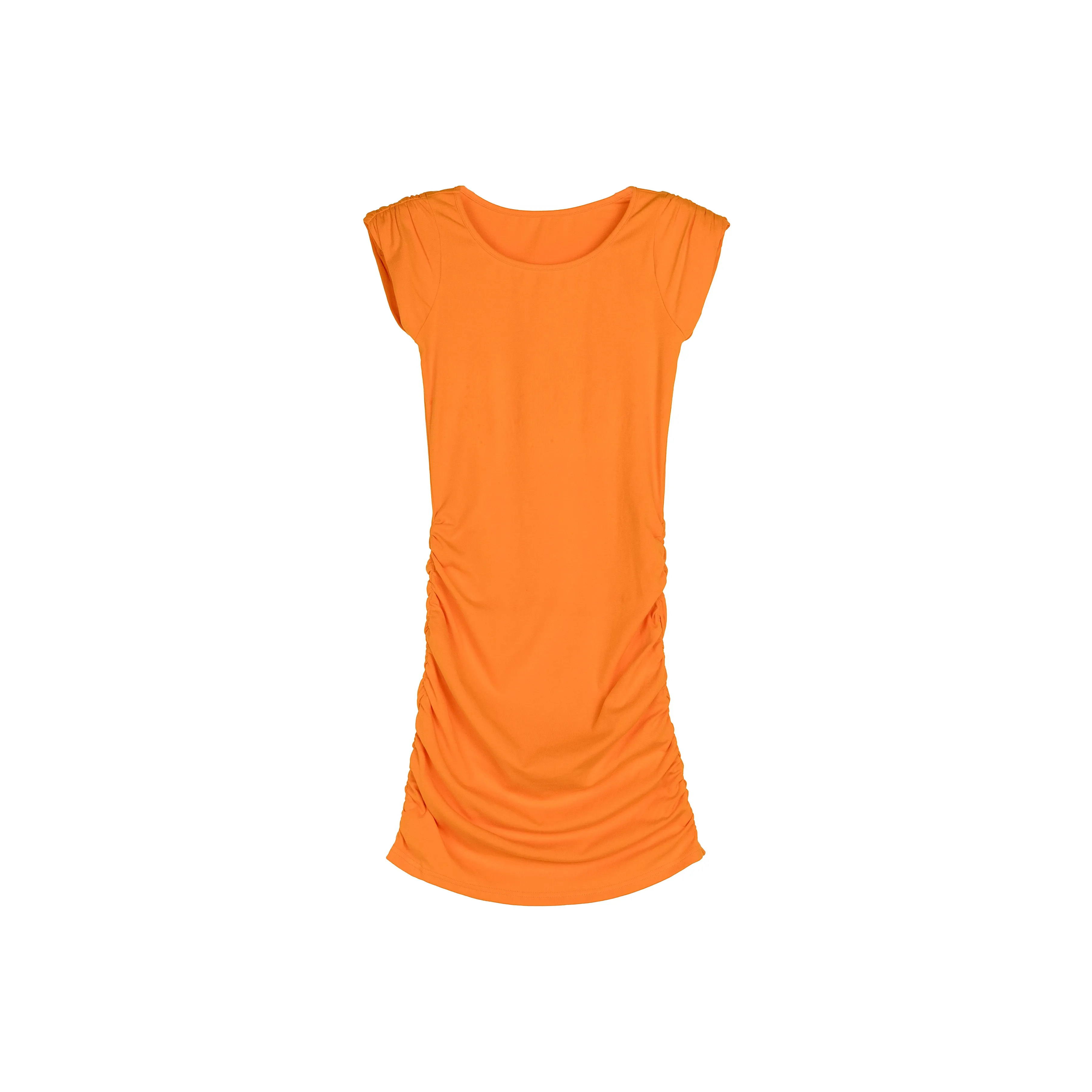 Leather Cat Апельсин Женские Платья без рукавов