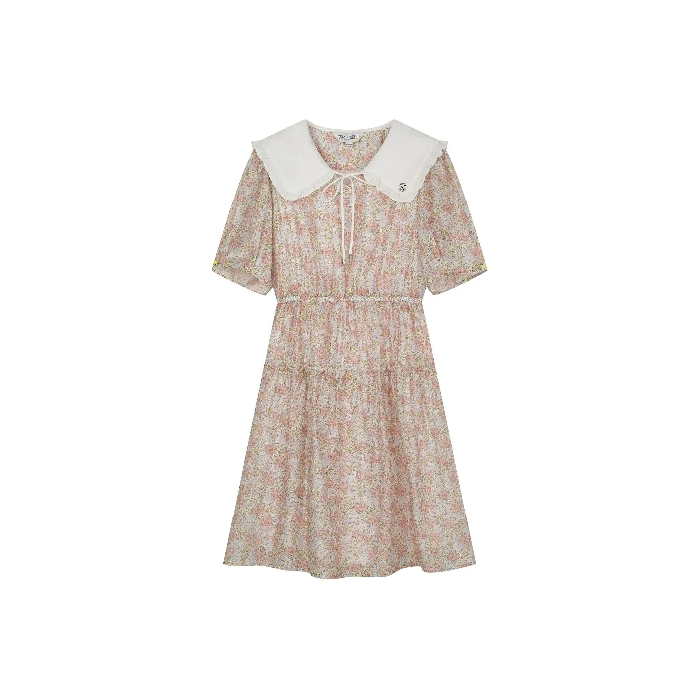 Teenie Weenie Short Sleeved Dresses Women's Color Blocking