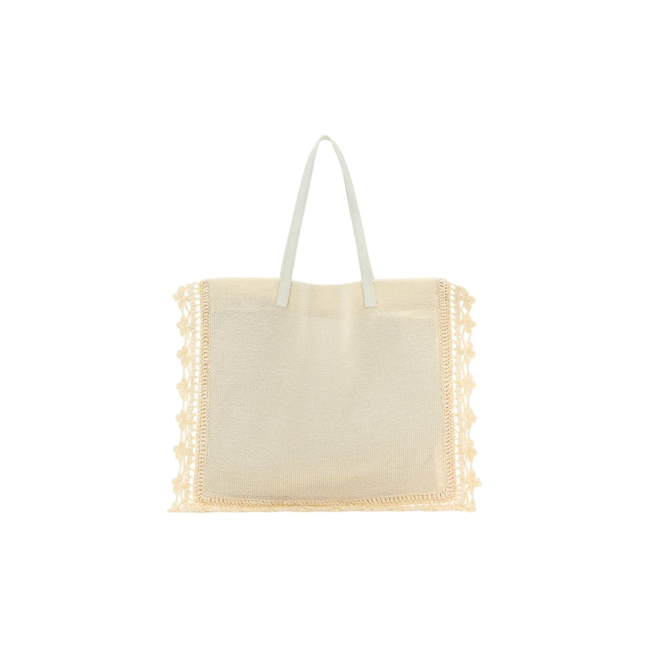 JW Anderson Nylon Raffia Bag Regular Women's Ecru