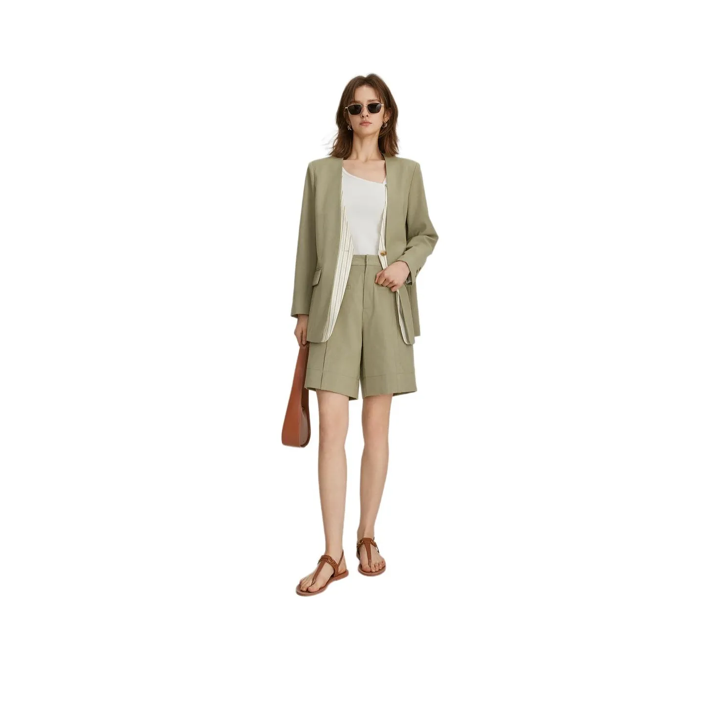 ELLE Business Suit Women's Dark Green